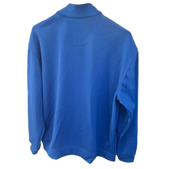 Pebble‎ Beach Performance Sweatshirt Jacket Adults Mens Blue Zip Up Ribbed Cuffs - Picture 3 of 6